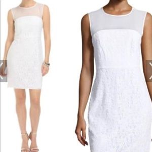 Diane Von Furstenberg White Lace Dress